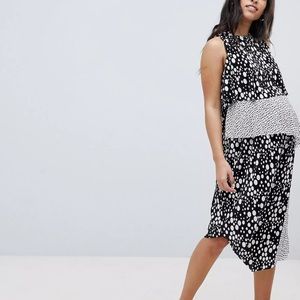 Maternity Printed Midi Dress